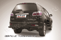 Уголки d76 черные Chevrolet Trailblazer (2012-2016) , Slitkoff, арт. CHTB12-015B