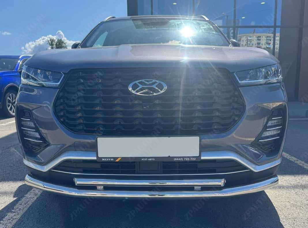Защита переднего бампера двойная для автомобиля XCITE X-Cross 7 2024 арт. XCX-CR.7.24.03