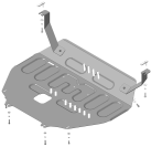 Защита стальная Мотодор (Двигатель, Коробка переключения передач), 2 мм, сталь для Changan Cs55 Plus  2021- арт. 77204