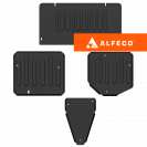 Защита  картера и КПП, редуктора, бака Haval Dargo 4WD 2022-  V-2,0 комплект , ALFeco, сталь 2мм, арт. ALF5505st