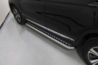 Пороги с площадкой 60,3 мм для автомобиля Changan CS75 FL 2020 арт. CHANCS7520-19