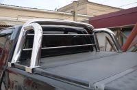 Защитная дуга для автомобиля TOYOTA Hilux Exclusive Black 2018 арт. THL.18.90-6