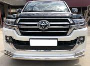 Защита переднего бампера двойная для автомобиля TOYOTA Land Cruiser 200 Executive  Lounge 2018, Россия TLCEL200.18.07
