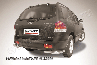 Уголки d57 Hyundai Santa-Fe Classic (2000-2012) Black Edition, Slitkoff, арт. HSFT015BE