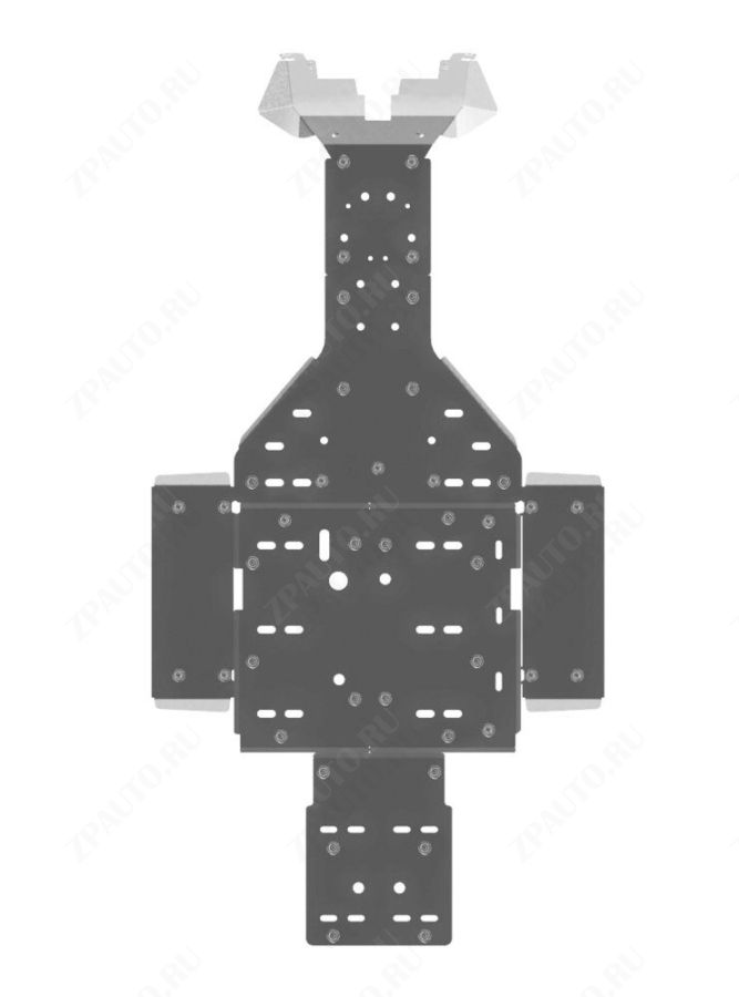 Защита днища для CAN-AM Commander 2011-14, алюминий 4 мм, STORM, арт. 2110