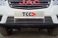 Решетка радиатора 12 мм для автомобиля JAC T6 (4WD) 2.0T (бенз) 2021-,TCC Тюнинг ,арт. JACT621-13