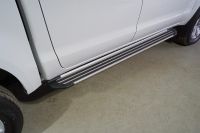 Пороги алюминиевые "Slim Line Silver" 1920 мм Sollers ST8 2025- арт. SOLST825-05S