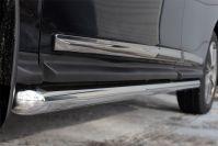 Пороги труба d63 вариант 1 для Nissan Pathfinder 2014, Руссталь NPT-0020201