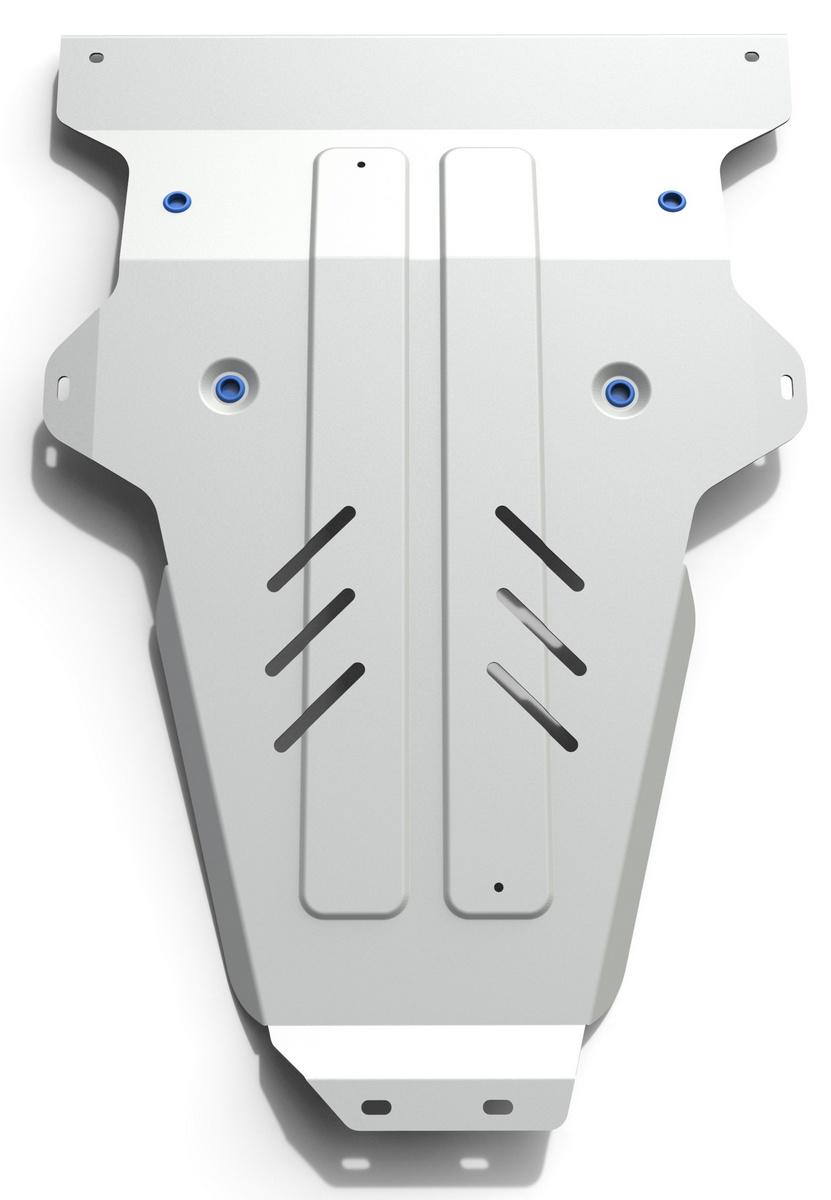 Защита картера и КПП Rival для Mercedes-Benz Viano W639 рестайлинг 4WD 2010-2014, штампованная, алюминий 4 мм, с крепежом, 333.3910.1