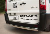 Защита заднего бампера d75х42 для Peugeot Expert 2014, Slitkoff PEXZ-002120