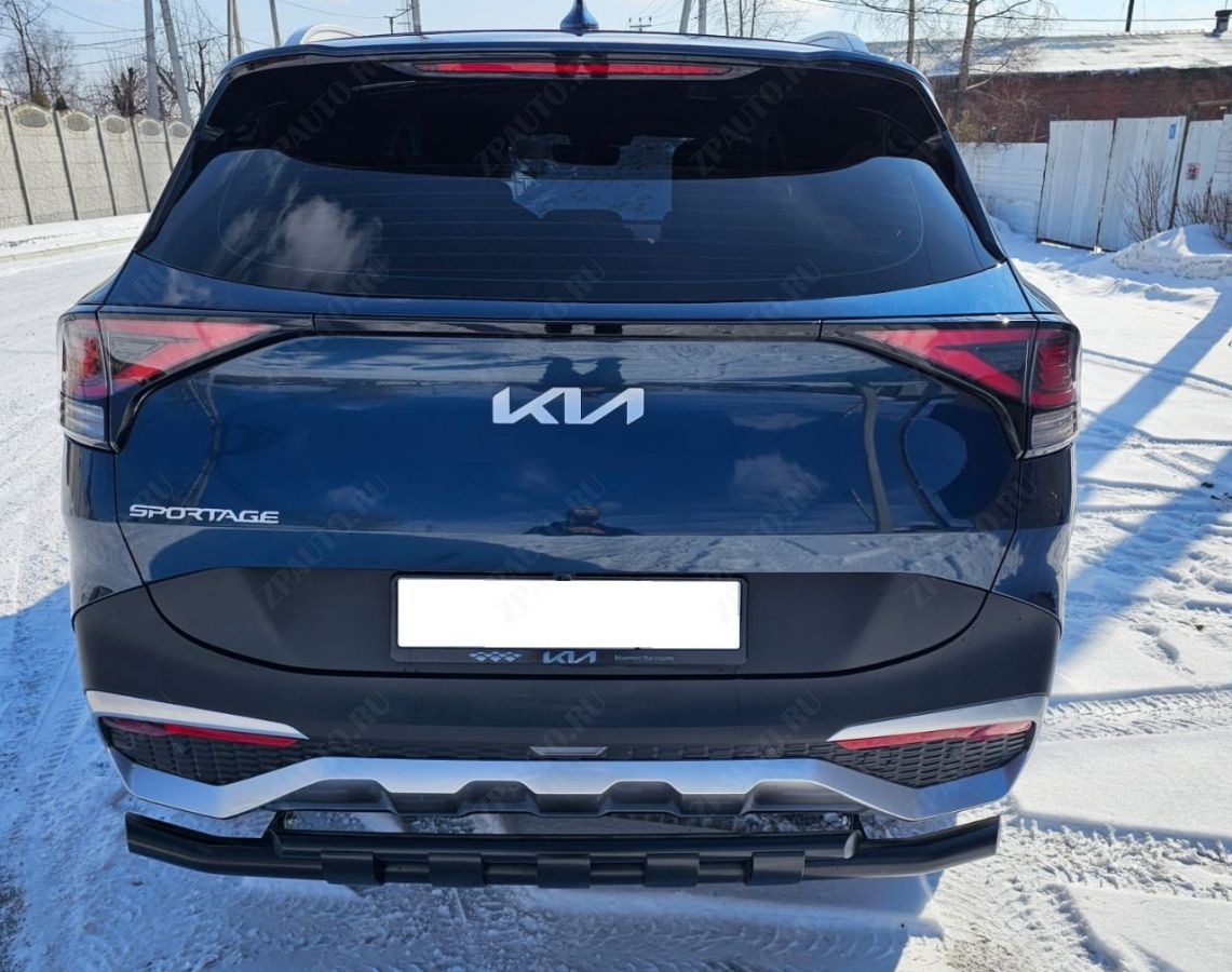 Защита заднего бампера двойная с перемычками для автомобиля Kia Sportage 2022  арт. KSP.22.25-R