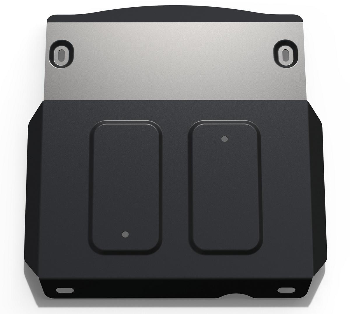 Защита КПП и переднего редуктора АвтоБроня для Lada Niva Travel (V - 1.7) 2021-н.в., штампованная, сталь 1.8 мм, с крепежом, 111.01022.1