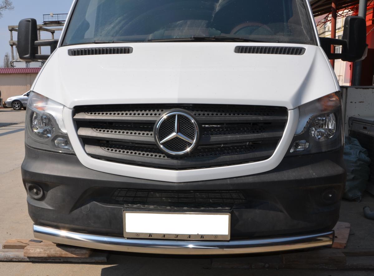 Защита переднего бампера для автомобиля Mercedes Sprinter (W906), арт. MBS.12.02, Россия