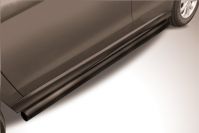 Защита порогов d76 труба черная Mitsubishi ASX (2012-2016) , Slitkoff, арт. MAS14-009B