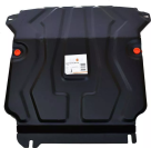 Защита  радиатора и картера для Nissan Navara (D40) 2005-2015  V-2,5D , ALFeco, сталь 2мм, арт. ALF1505st