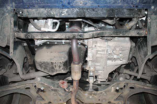 Защита картера и КПП для SKODA Roomster сборка Россия, Украина 2007 - 2009, V-1,2; 1,4, Sheriff, сталь 2,0 мм, арт. 21.1217