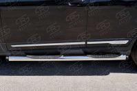 Пороги труба d76 с накладкой вариант 2 Chery Tiggo 5 2014, Slitkoff CT5T-0022572