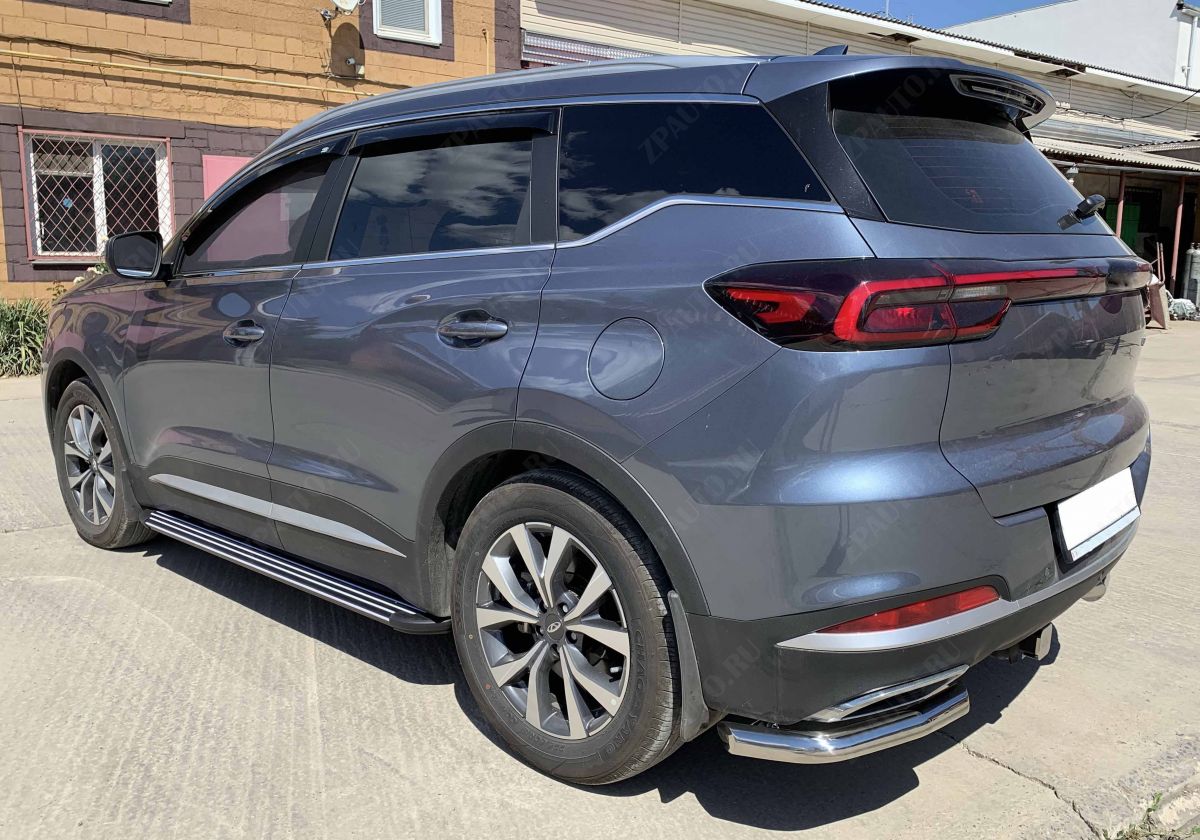 Защита заднего бампера угловая для автомобиля XCITE X-Cross 7 2024 арт. XCX-CR.7.24.18