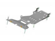 Защита двигателя, кпп алюминиевая Motodor для BMW 7er F01-F04 2008- (5 мм, алюминий), 30210