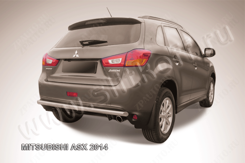 Защита заднего бампера d57 Mitsubishi ASX (2012-2016) , Slitkoff, арт. MAS14-015