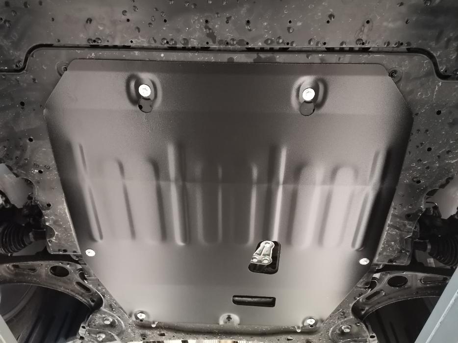 Защита  картера и КПП Geely Okavango 2023- V-2,0T AMT FWD , ALFeco, сталь 2мм, арт. ALF0829st