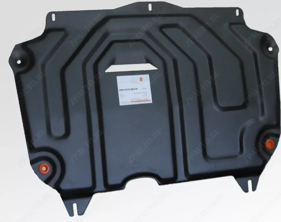 Защита  картера и КПП для Chevrolet Spark M 300 2010-2015-  V-all , ALFeco, сталь 2мм, арт. ALF0314st