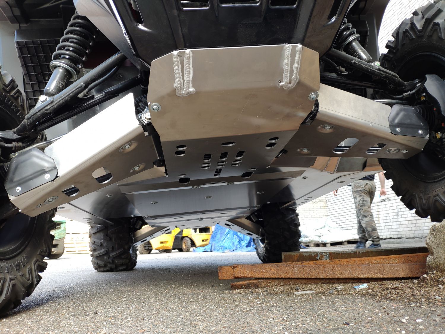 Защита днища для HONDA Pioneer 1000-5 2019-, алюминий 4 мм, STORM, арт. 4338