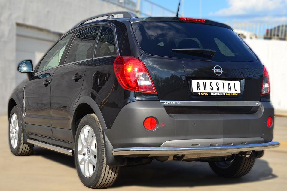 Защита заднего бампера d57 для Opel Antara 2012, Slitkoff OAZ-001371