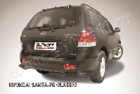Уголки d57 черные Hyundai Santa-Fe Classic Таганрог (2000-2012) , Slitkoff, арт. HSFT015B