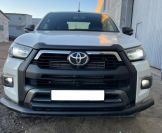 Защита переднего бампера двойная с покрытием «раптор» для автомобиля Toyota Hilux Black Onyx 2020 арт. THL.20.03-1