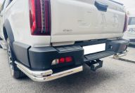 Защита заднего бампера угловая двойная для автомобиля JAC  T9 2021 арт. JAC.T9.21.20