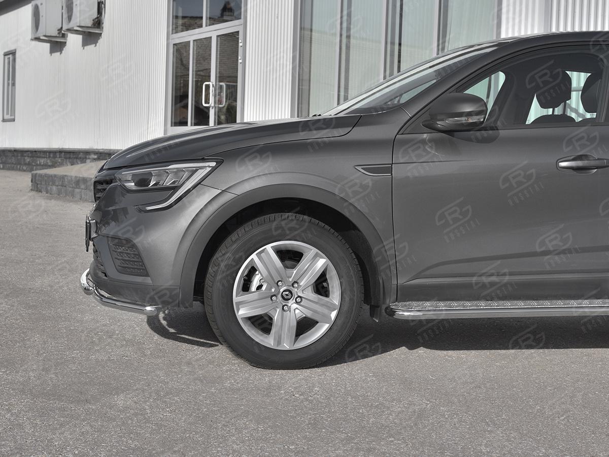 Защита переднего бампера d42 секции-d42 дуга для автомобиля Renault Arkana арт. RARZ-003313, Slitkoff