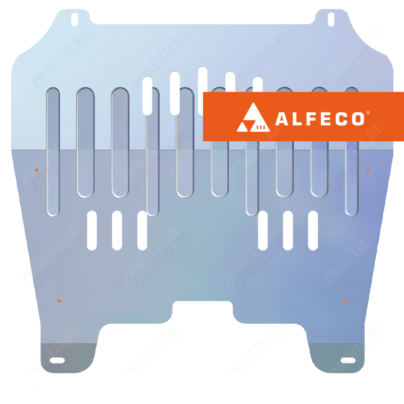 Защита  картера и КПП Fiat Croma 2005-2011 V-all , ALFeco, алюминий 4мм, арт. ALF1606al-1