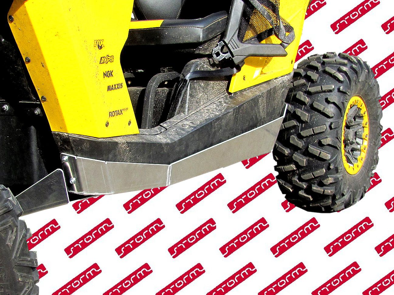 Защита днища для CAN-AM Maverick 2013-17, алюминий 4 мм, STORM, арт. 2452