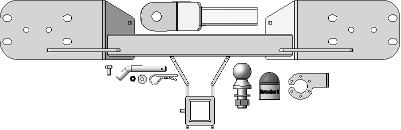 Фаркоп для Land Rover Defender 90 2020-, тип шара E, арт. 93202-E