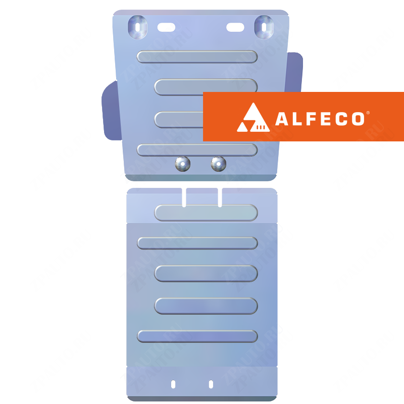 Защита  АКПП (2 части) Infiniti FX45 2003-2008 V-4,5 , ALFeco, алюминий 4мм, арт. ALF2910al-1