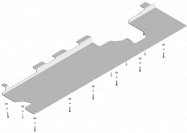 Защита алюминиевая Мотодор (Силовые провода, Топливные Трубки), 4 мм,  Li L7  2024- арт. 349908