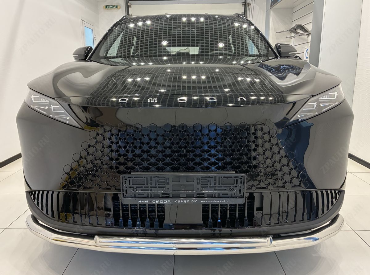 Защита переднего бампера двойная для автомобиля Omoda C7 2025 арт. CHOC7.25.03