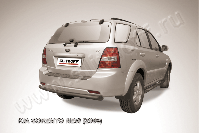 Защита заднего бампера d57 черная Kia Sorento (2006-2011) , Slitkoff, арт. KSR012B