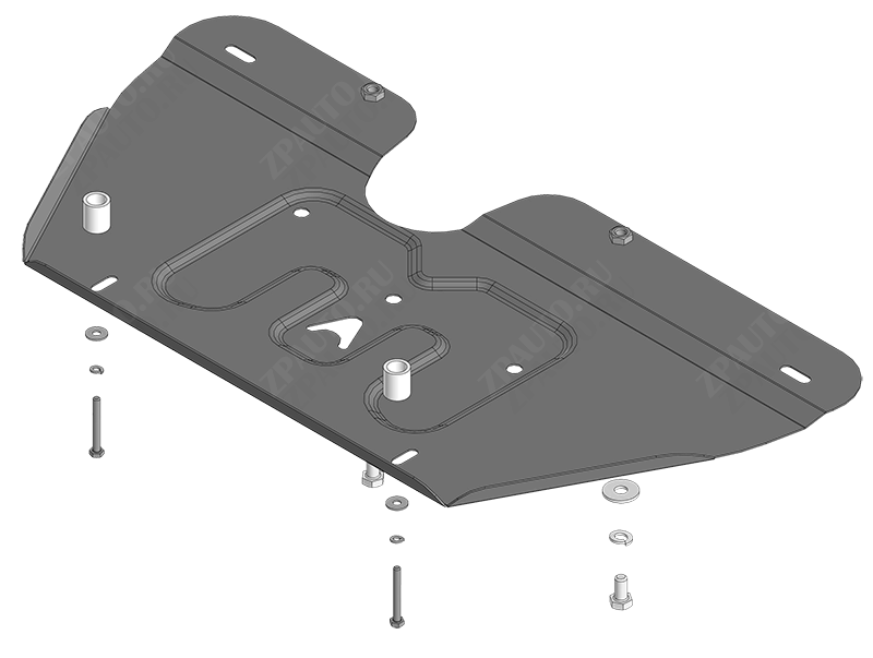 Защита АвтоСтандарт (Электроусилитель руля), 1,5 мм,  для Gac GS8  2023- арт. 57803