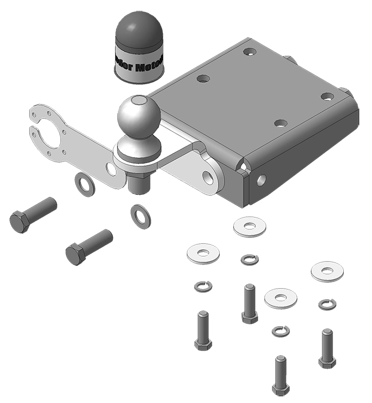 Фаркоп для Volkswagen Amarok, тип шара FE, Motodor арт. 92709-FE