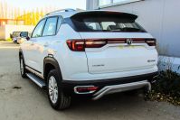 Защита заднего бампера d42 скоба серебристая Changan CS35Plus (2018-2023) , Slitkoff, арт. CHANCS35P-008S