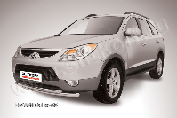 Защита переднего бампера d57+d57 двойная Hyundai ix-55 (2008-2013) , Slitkoff, арт. Hi55-002