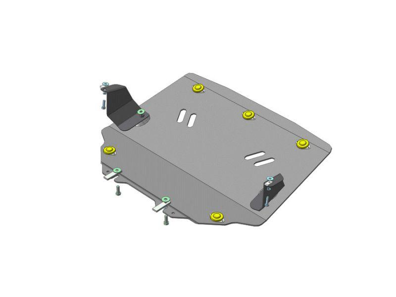 Защита радиатора алюминиевая Motodor для BMW 5er E60 2003-2007 (5 мм, алюминий), 30202