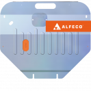 Защита  картера и КПП Mazda Atenza GG 2002-2007 V-1,8;2,0;2,3 2wd , ALFeco, алюминий 4мм, арт. ALF1304al-1