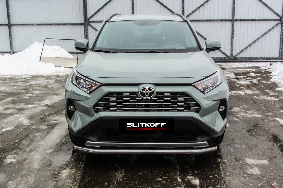 Защита переднего бампера d57 Toyota Rav-4 (2018-2023) , Slitkoff, арт. TR419-002