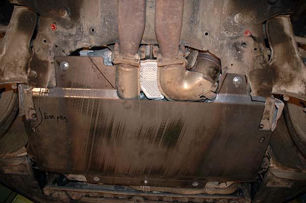 Защита картера и КПП для VOLVO S 80 V8  AWD 2006 - 2016, V-4.4, Sheriff, алюминий 5 мм, арт. 25.1099