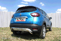 Защита заднего бампера d42 скоба Renault Kaptur 2WD (2012-2019) , Slitkoff, арт. RK2WD008