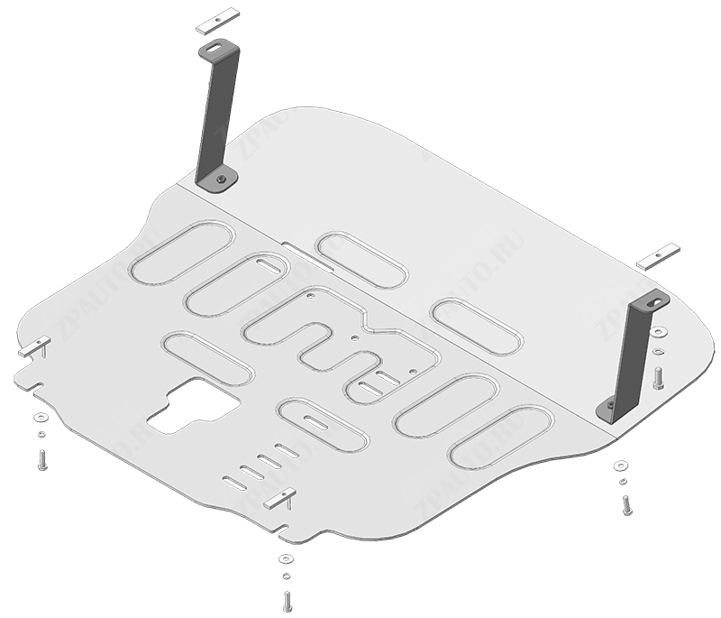 Защита алюминиевая Мотодор (Двигатель, Коробка переключения передач), 5 мм,  для Hyundai Palisade  2020- арт. 30904