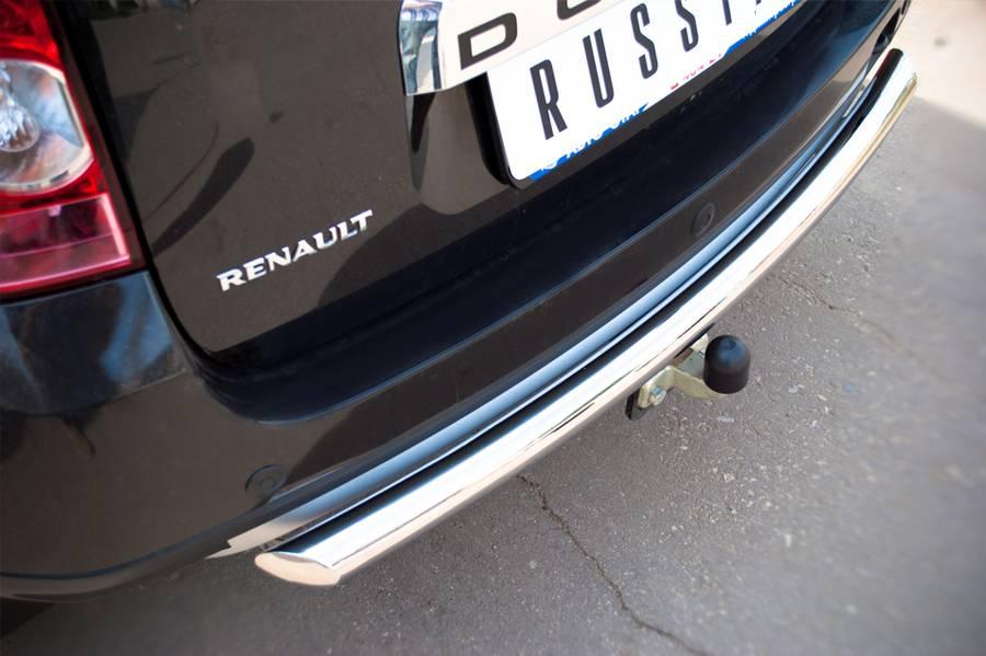 Защита заднего бампера d63 для Renault Duster 4x4, Руссталь RD4Z-000443